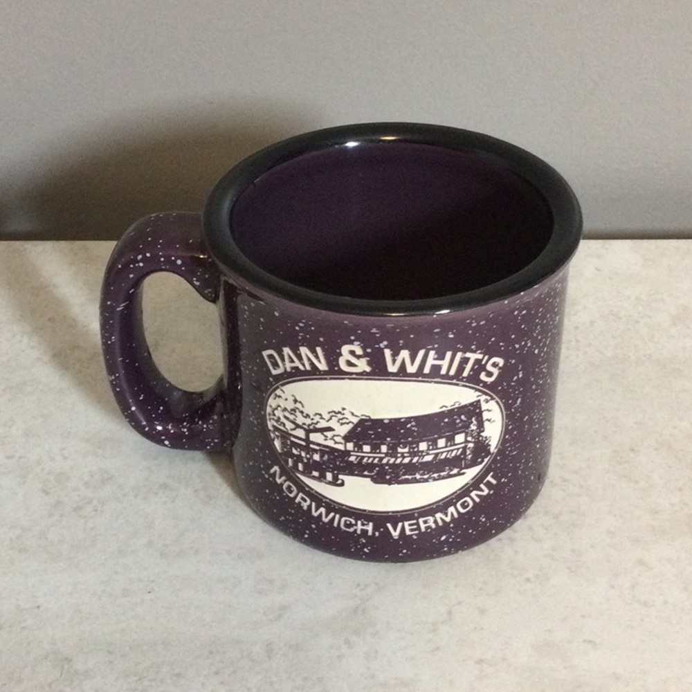 NWT Dan & Whit’s Norwich Vermont Purple Speckled Ceramic Coffee Mug